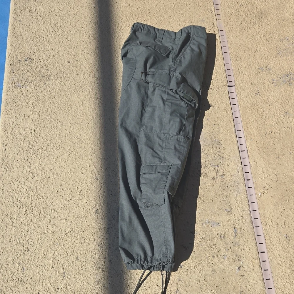 Men's Outdoor Cargo Pants - Olive #AS2 - Picture 4 of 4